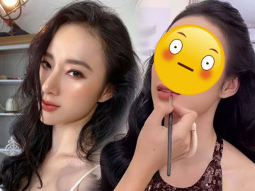 Soi cận nhan sắc Angela Phương Trinh khi đang trang điểm