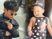 Thời trang - Ngất ngây trước style ăn diện của 2 quý tử nhà Trà My, ngoại hình đối lập nhưng siêu yêu