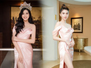 Thời trang - Đụng đầm xẻ tà với Hoa hậu, Ngọc Trinh thua khoản chân dài nhưng ghi điểm nhờ phụ kiện lạ