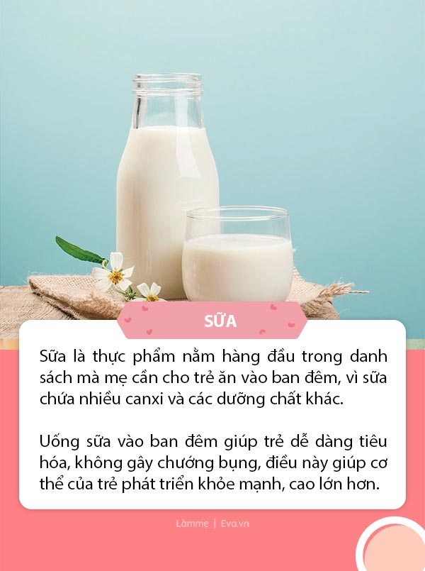 Top 7 loại thực phẩm mẹ cho bé ăn vào buổi tối, con ngủ ngon, phát triển chiều cao - 1