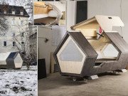 Nhà đẹp - Bất ngờ với thiết kế tiện lợi của "buồng ngủ di động" dành cho người vô gia cư