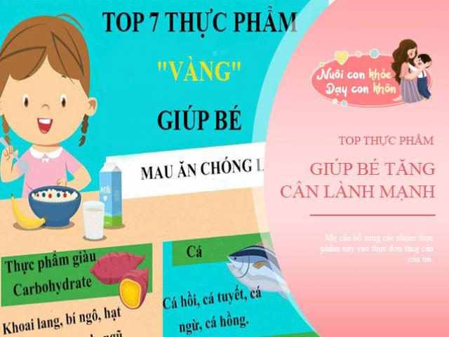 Top 7 thực phẩm giá rẻ ngay ngoài chợ giúp trẻ biếng ăn, thấp còi tăng cân cực hiệu quả