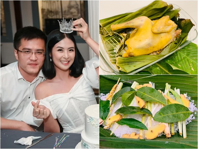 Hoa hậu hoãn cưới chồng xắn tay vào bếp làm món gà tuyệt phẩm, nhận hàng nghìn like