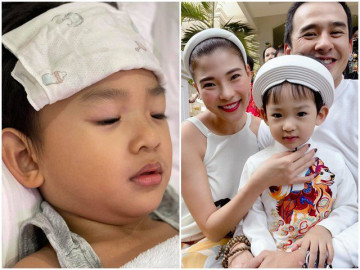 Con trai nhập viện giữa mùa dịch, Lương Thế Thành muốn gục ngã, bà xã hoang mang