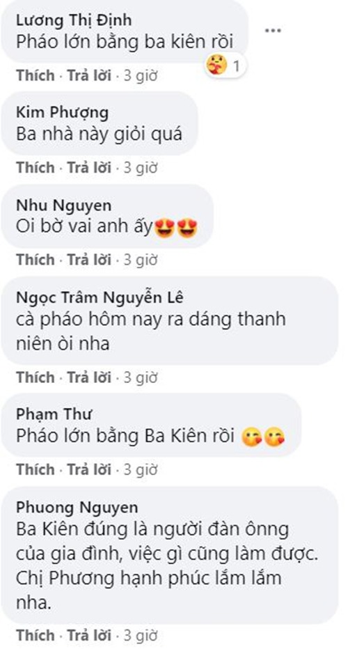 Chồng trẻ cắt tóc cho con riêng Lê Phương, ai cũng không nhận ra bé Pháo lớn phổng phao - 4