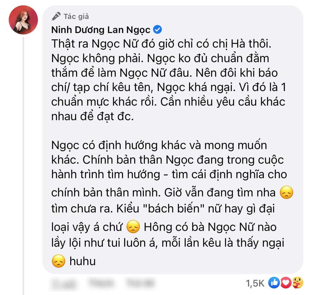 Chối từ danh xưng amp;#34;ngọc nữamp;#34;, Lan Ngọc gần đây chuộng hở hang, không cắt xẻ cũng quên nội y - 1