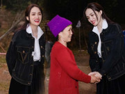 Thời trang - Diện sơmi trắng với style nữ sinh đi làm từ thiện, Hương Giang đẹp như thiên thần