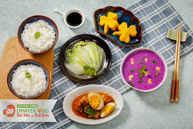 Thực đơn dinh dưỡng cho mẹ bầu, mẹ cho con bú và trẻ nhỏ - 1