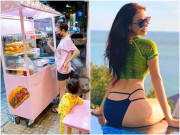 Làm mẹ - Cận Tết, người đẹp Cà Mau "vòng ba 1m" dắt con gái đi bán bánh mì kiếm tiền