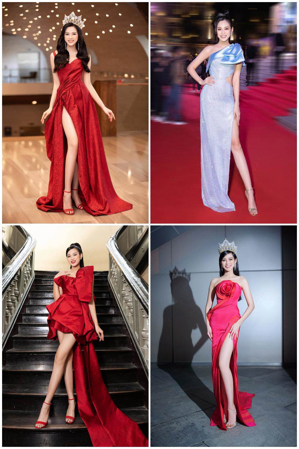 Hoa hậu Đỗ Thị Hà diện váy vàng rực nổi bật sự kiện chào đón Giáng sinh tại  Miss World