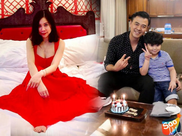 MC Tuấn Tú bị vợ xinh gia thế khủng dúi đầu vì cà khịa, con trai cũng lên sóng