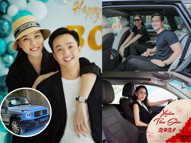 Sao Việt tậu xế đón Tết: Xe Cường Đô La tặng vợ vượt giá xe Minh Hằng, Hồ Ngọc Hà