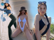 Thời trang - Mặc kiểu bikini khoét sâu hết nấc hệt Ngọc Trinh, Sĩ Thanh khẳng định vóc dáng chẳng thua kém