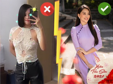 Tiểu Vy công khai trang phục không dám mặc đầu năm mới