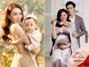 Bà bầu - Dàn mỹ nhân The Face mang bầu: Người tăng đến 20kg, người đẻ 2 con không ai biết