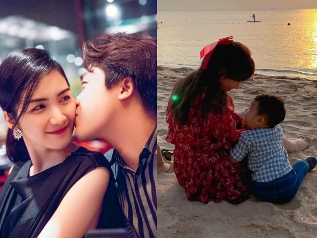 Chồng Hoà Minzy đăng ảnh vợ bên bé trai hơn 1 tuổi đúng ngày Valentine, dân tình rần rần