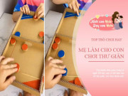 Làm mẹ - 4 trò chơi mẹ tự tay làm bằng thùng carton, giúp trẻ đỡ chán khi ở nhà mùa dịch