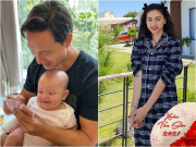 Giải trí - Ra xuân Kim Lý thảnh thơi vừa chơi vừa bế con; Ngô Thanh Vân ngủ 10 tiếng mới dậy
