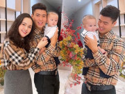 Thời trang - Đầu năm mới, gia đình Duy Mạnh - “Công chúa béo" diện đồ hiệu đồng điệu sang chảnh