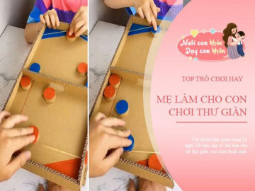 4 trò chơi mẹ tự tay làm bằng thùng carton, giúp trẻ đỡ chán khi ở nhà mùa dịch
