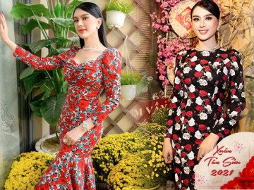 Ai tươi thắm mùa Tết 2021 hơn Lâm Khánh Chi: Chỉ mê váy hoa, mỗi ngày một kiểu