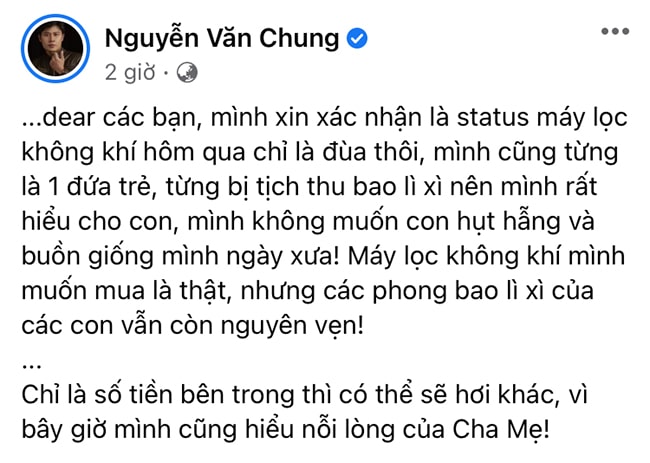 Con Bằng Kiều tự giữ 30 triệu lì xì, con NS Nguyễn Văn Chung suýt bị bố amp;#34;cuỗmamp;#34; 6,7 triệu - 3