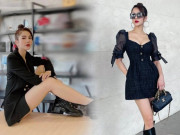 Thời trang - Diệp Lâm Anh sinh 2 lứa vẫn tự tin diện váy siêu ngắn khoe chân nuột