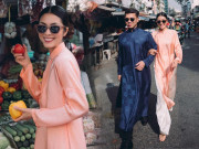 Làm đẹp - Hà Tăng xúng xính áo dài đi chợ, nhan sắc ngọc nữ mê mẩn nhưng để lộ một khuyết điểm