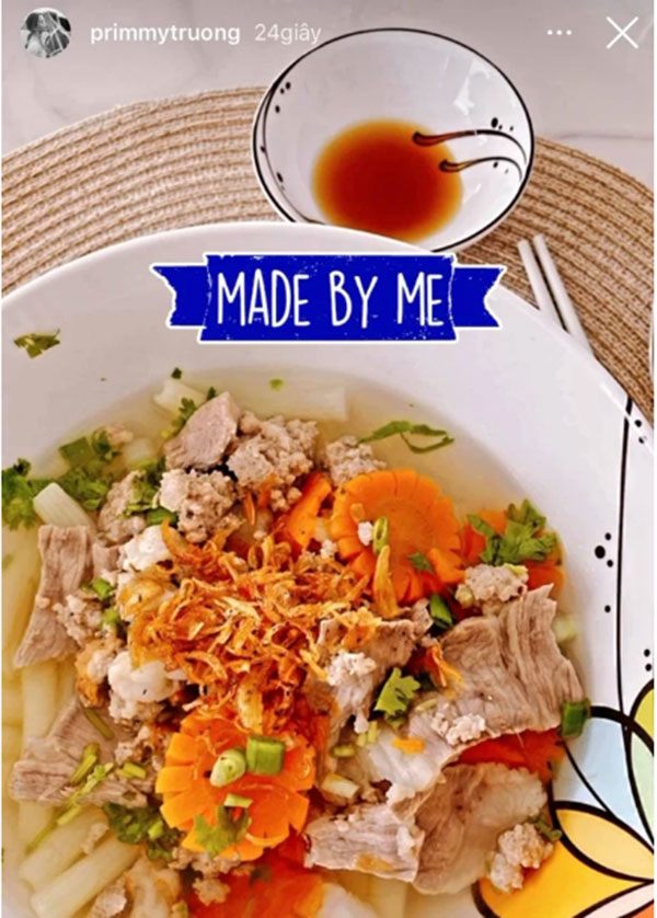Primmy Trương trổ tài bếp núc, nấu ăn cầu kỳ - 4