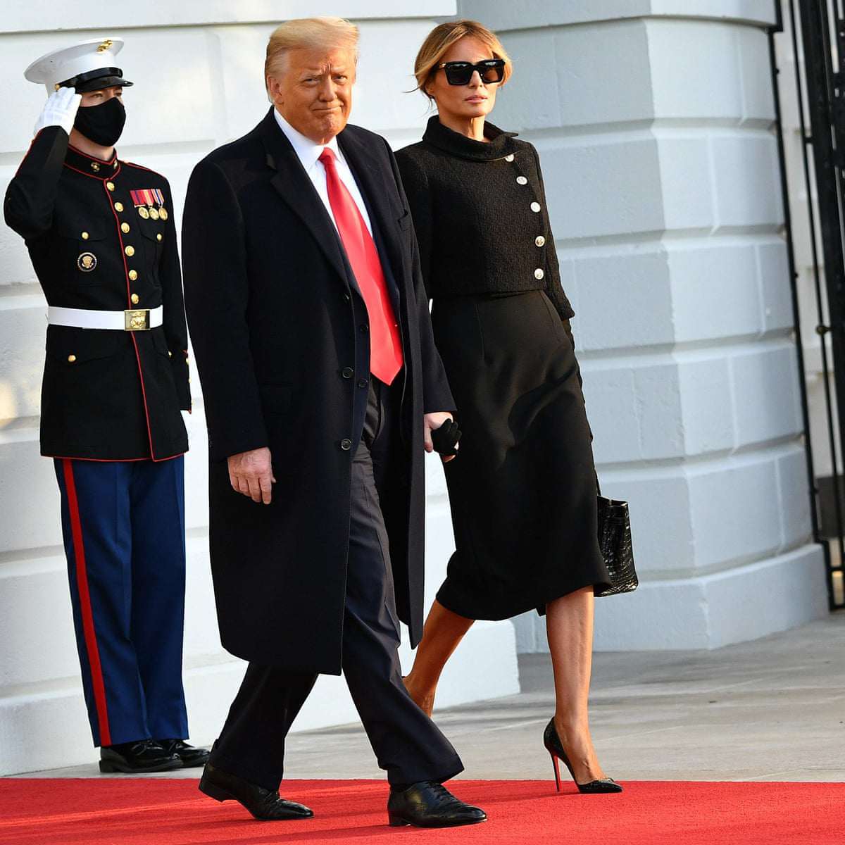 Bà Trump lấy lại phong độ ăn diện hậu rời Nhà Trắng, amp;#34;đập tanamp;#34; hình ảnh giản dị trước đó - 1
