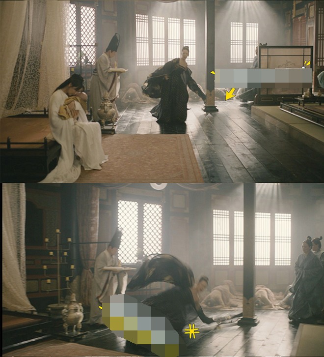 Mải đóng phim, Chương Tử Di giẫm phải móc treo quần áo, khóc vì không thể cử động - 2