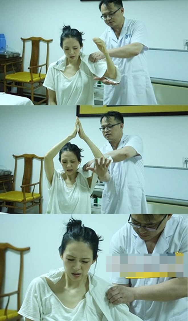 Mải đóng phim, Chương Tử Di giẫm phải móc treo quần áo, khóc vì không thể cử động - 5