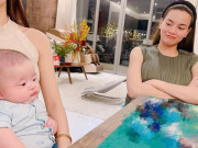 Làm mẹ - Hồ Ngọc Hà qua nhà Dương Khắc Linh chơi nhưng không đưa Lisa theo, con rể làm mặt buồn thiu