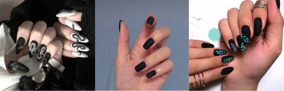 Sơn móng tay màu đen: Tưởng nhạt nhoà mà sang hết nấc với 5 kiểu nail đẹp này - 4
