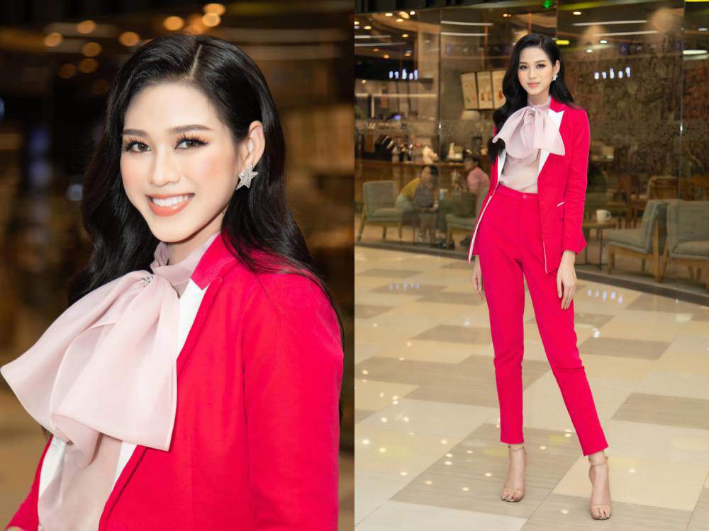 Hoa hậu Đỗ Thị Hà tỏ thái độ khi đồng nghiệp nam ôm eo trên thảm đỏ - 4