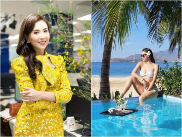 MC VTV sau Tết: Hoài Anh - Mai Ngọc rực rỡ ở đài, Minh Hà khoe dáng nuột bên biển