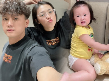 Quách Ngọc Tuyên và vợ chứng tỏ độ cuồng con