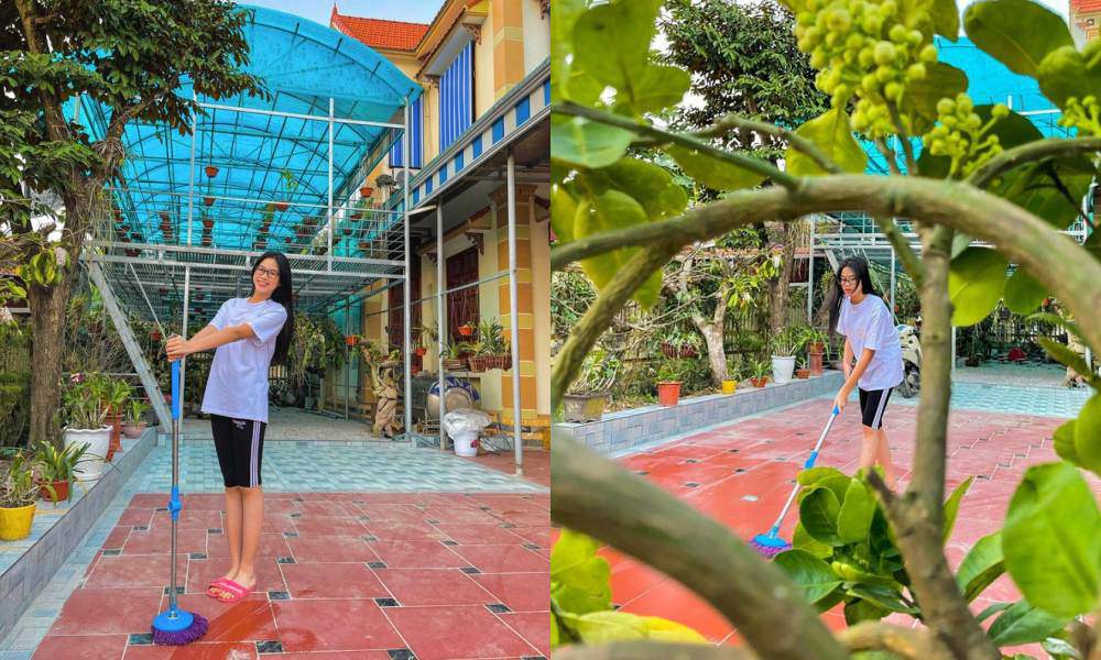 Nhà Hoa hậu Đỗ Thị Hà có vườn rau, cây trái sum suê và khu trồng lan rực rỡ - 10