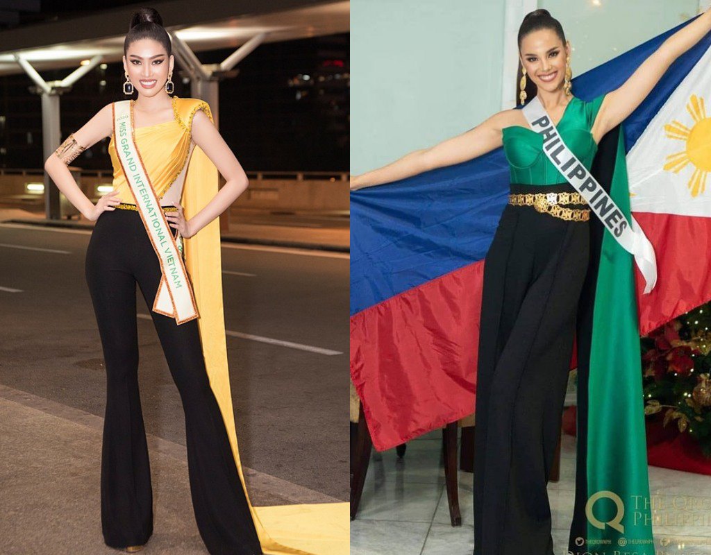 amp;#34;Lên đồamp;#34; xuất trận Miss Grand, á hậu Ngọc Thảo bị soi copy ý tưởng từ Catriona Gray - 7