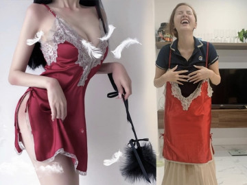 Mua váy qua mạng, cô gái nhận về sản phẩm như cái tạp dề, nhìn ảnh gốc mà choáng