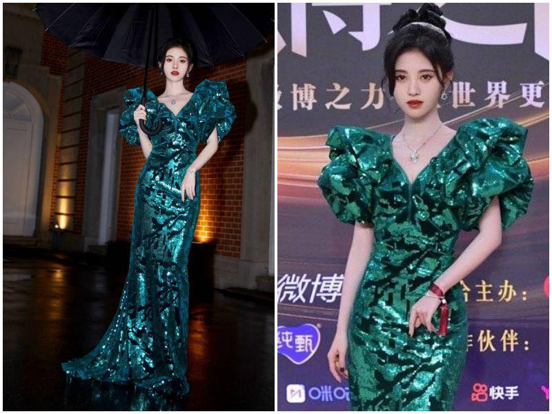 Sao Cbiz nhuộm vàng thảm đỏ hot nhất: Angelababy hoá công chúa, Quan Hiểu Đồng khoe đôi chân amp;#34;kiếm Nhậtamp;#34; - 14