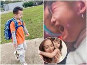Làm mẹ - Ngày đầu đi học lại: Con Ly Kute chững chạc, con Hồng Quế khóc cầu cứu từ nhà tới trường