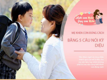 Mẹ khen con đúng cách: Đừng nói Con giỏi quá! hãy thay bằng 5 câu nói kỳ diệu này