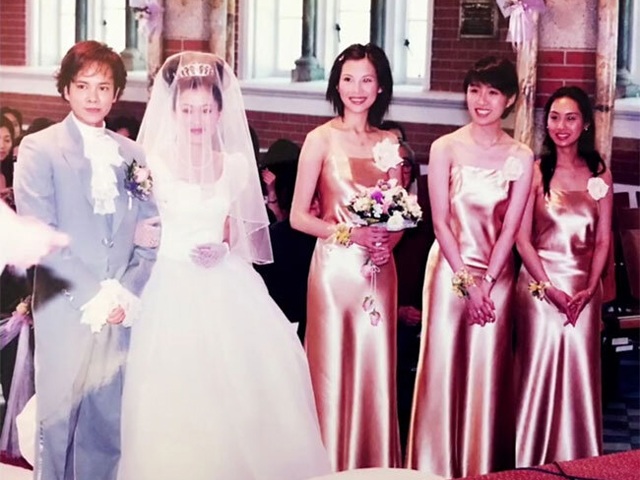 Kỷ niệm ngày cưới, Chúc Anh Đài công khai ảnh cưới năm 2000, gây sốc nhất là dàn phù dâu