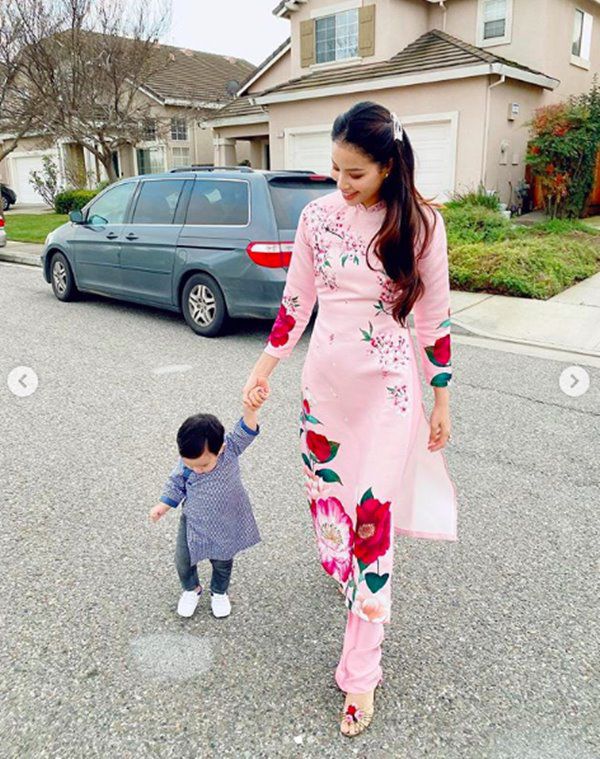 Phạm Hương, Kim Hiền lấy chồng, nuôi con trên đất Mỹ: Cùng ở nơi rộng rãi, thích thú làm vườn - 1