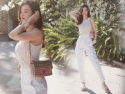 Thời trang - Đông Nhi khoe ảnh 8/3, dát cả cây đồ hiệu chưa hút mắt bằng chiếc quần "hack" eo nhỏ xíu