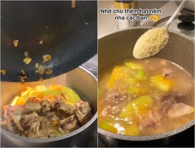 Đinh Mạnh Ninh nấu ăn cho cháu gái, một loáng đã có canh ngon và thịt rang đặc biệt - 9