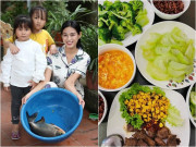 Bếp Eva - "Hoa hậu nông dân" vào bếp nấu ăn, khoe cơm 2 người chất lượng