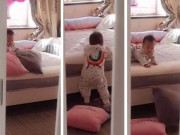 Làm mẹ - Thấy con thức giấc, mẹ lén nhìn qua khe cửa liền không thể bình tĩnh: Con quá thông minh