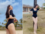 Bà bầu - Chồng 2 lần đăng ảnh vợ kém sắc, Đàm Thu Trang chơi lớn khoe "body căng đét" sau sinh